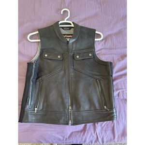 Men's Leather Vest Medium  Nomad Tourmaster
